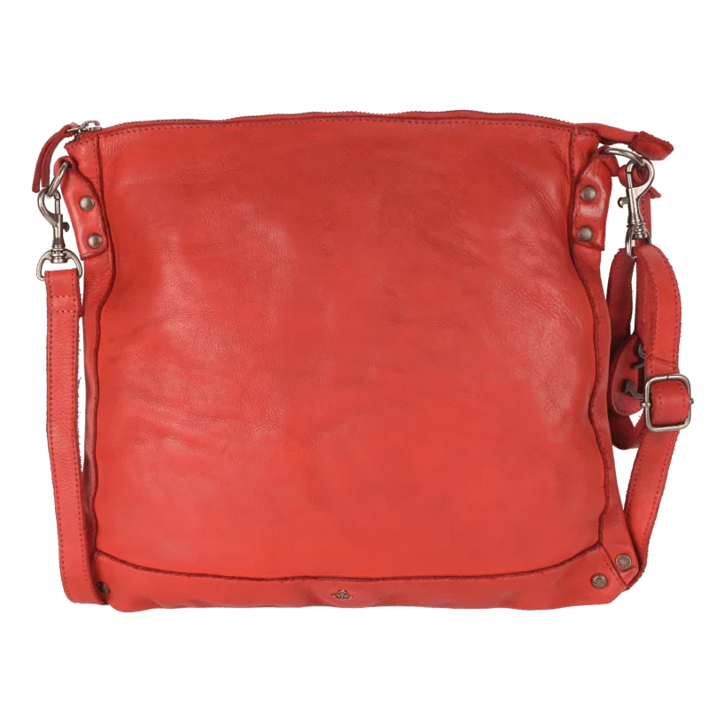 #farbe_orange – Harbour 2nd Vera 2 Ledertasche, Frontansicht