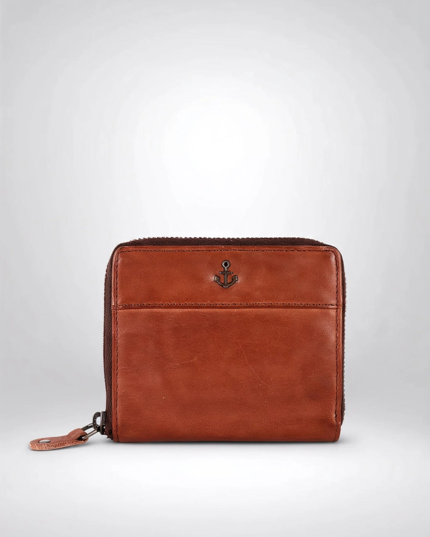 #farbe_cognac – Komet Geldbörse, Frontansicht