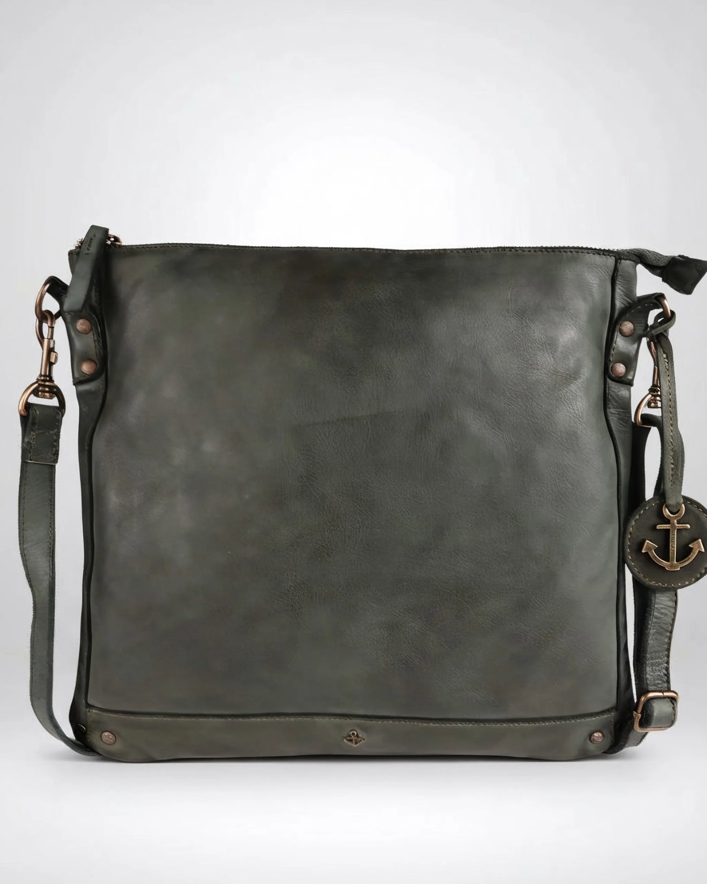 #farbe_forest – Harbour 2nd Vera 2 Ledertasche, Frontansicht