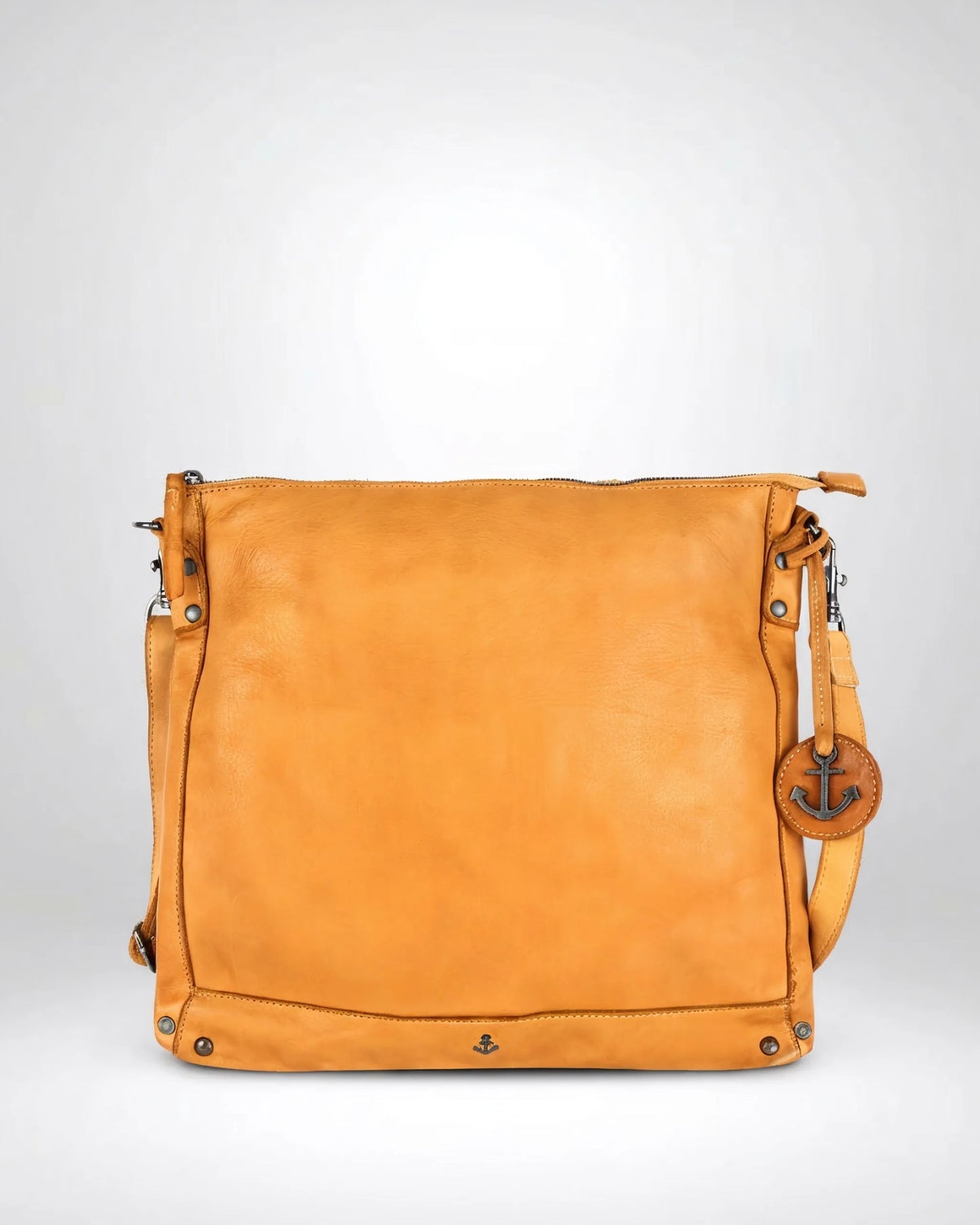 #farbe_mustard – Harbour 2nd Vera 2 Ledertasche, Frontansicht