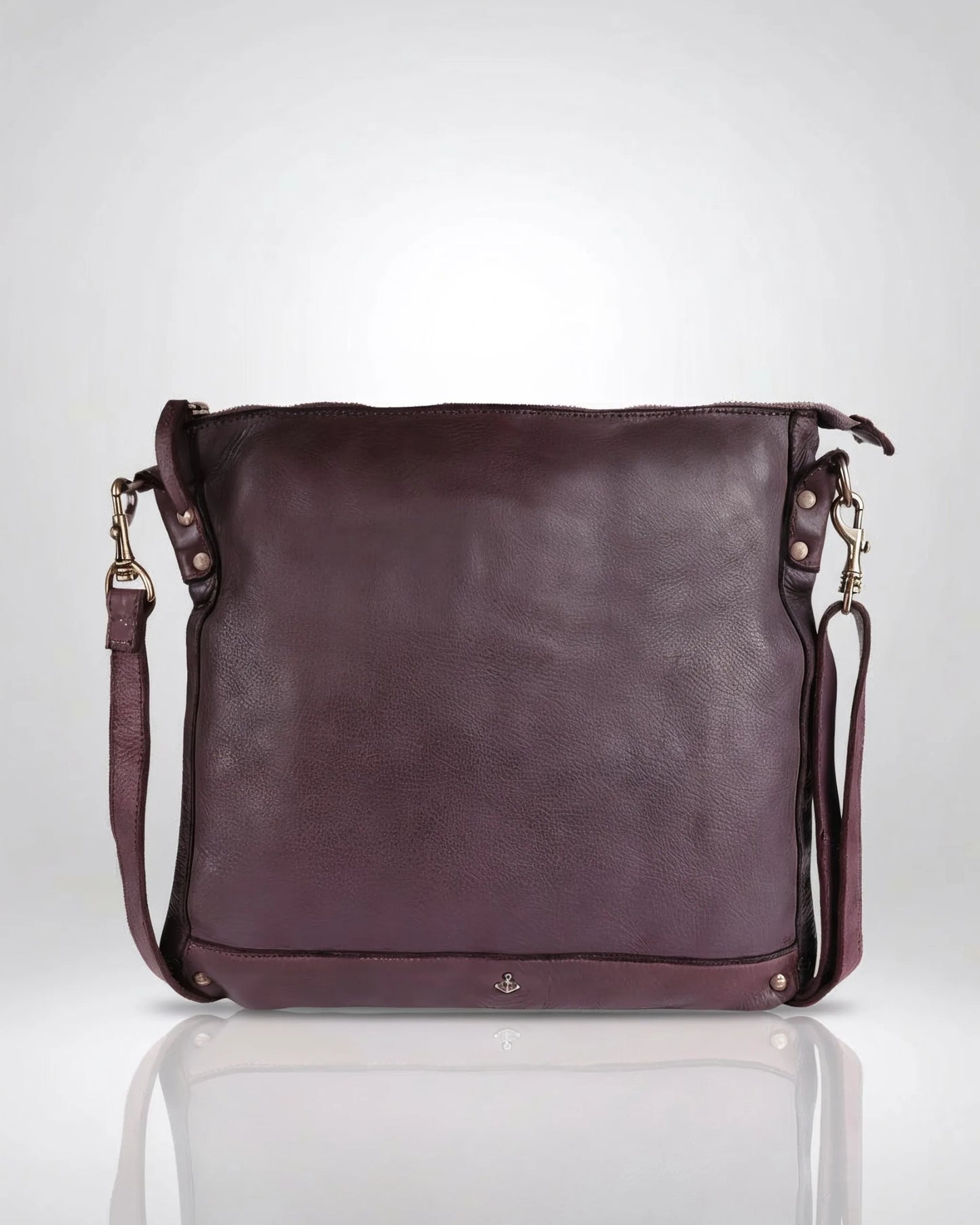 #farbe_purple – Harbour 2nd Vera 2 Ledertasche, Frontansicht