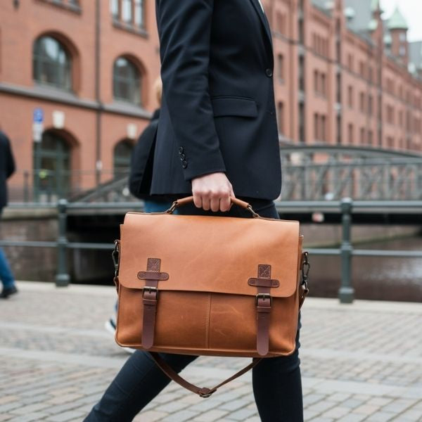 Frau trägt Arbeitstasche für Damen