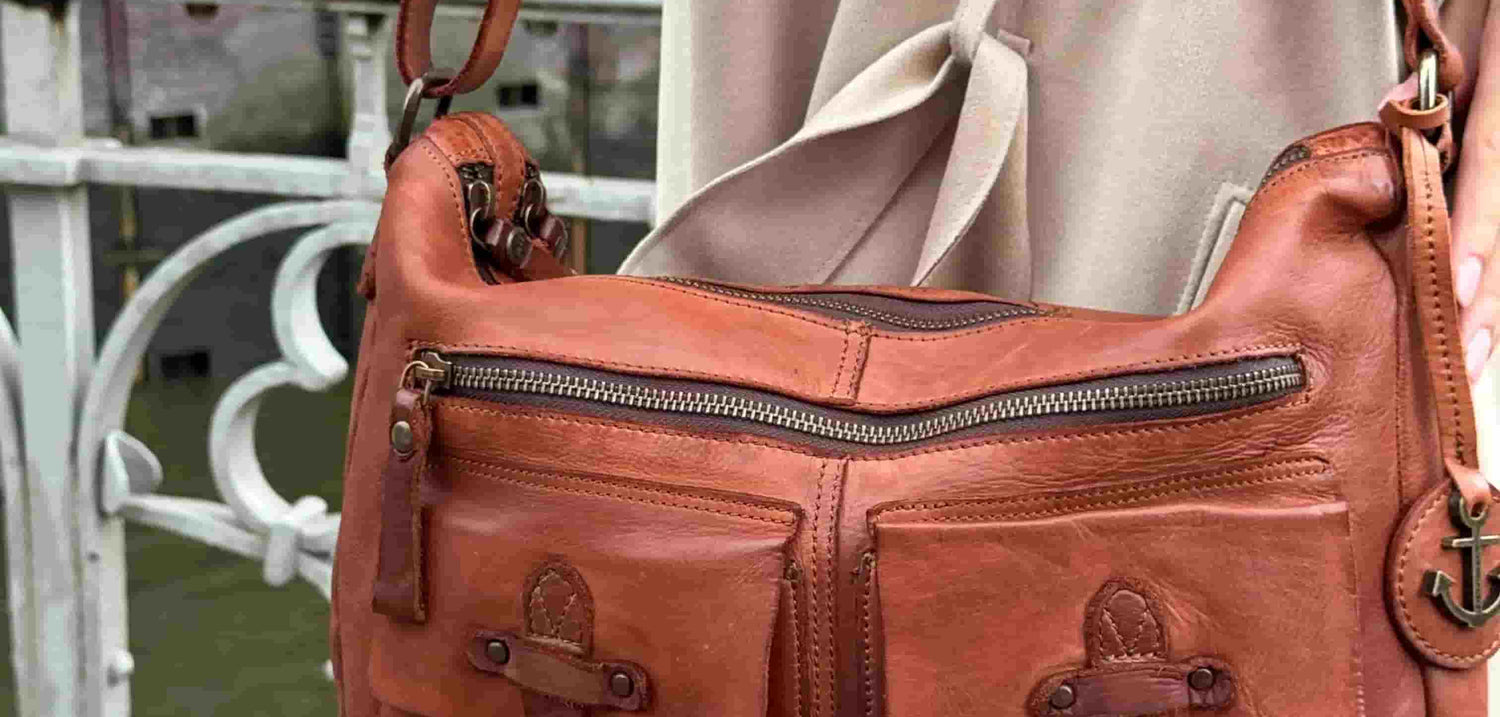 Tasche Jordan in cognac