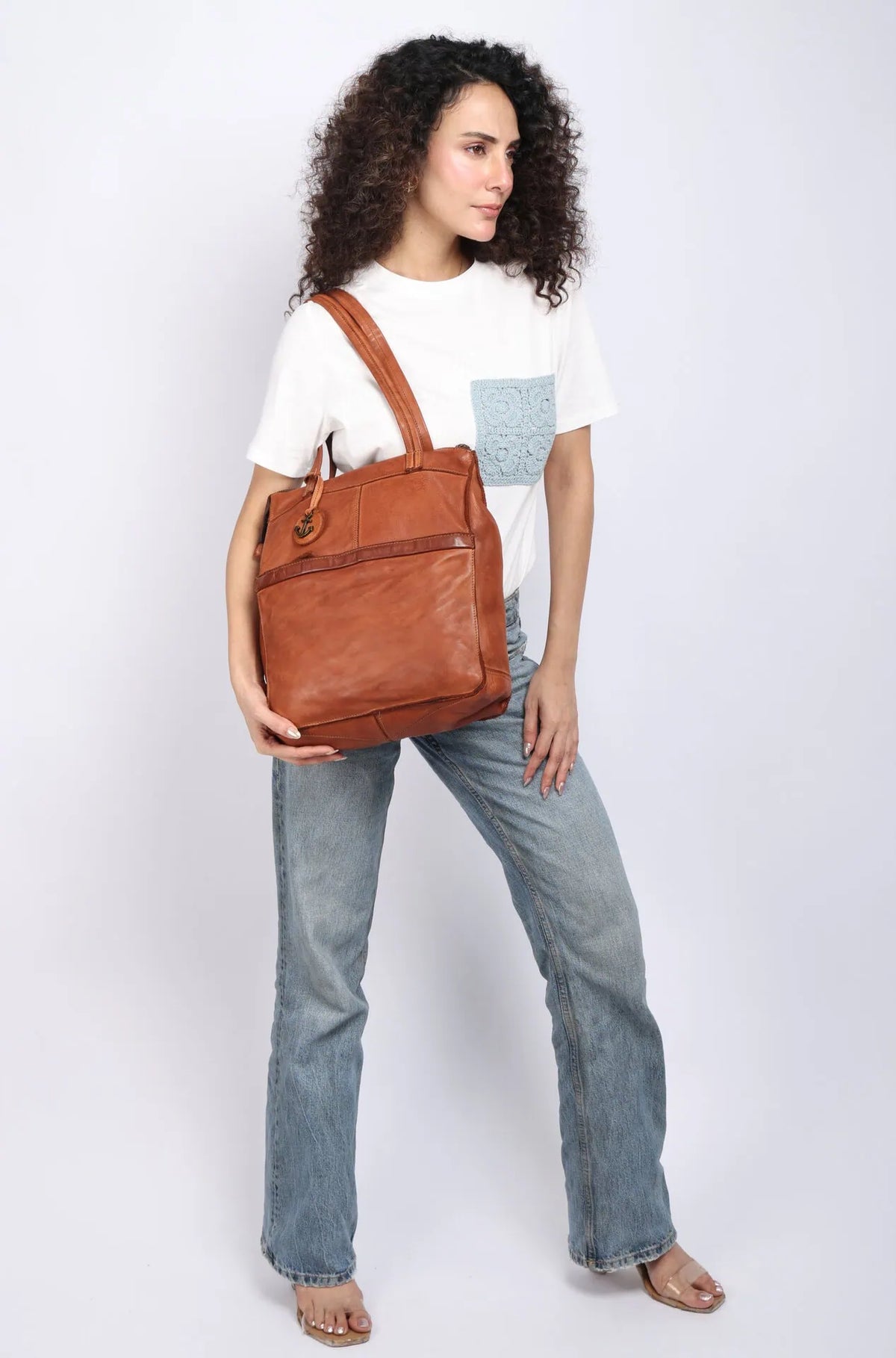 Franny – See it on the model – Cognac