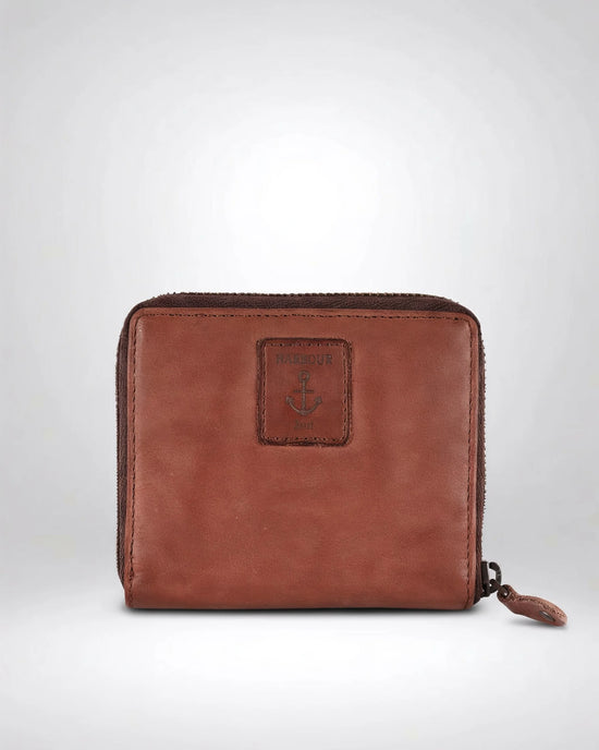 #farbe_cognac – Komet Geldbörse, Rückansicht
