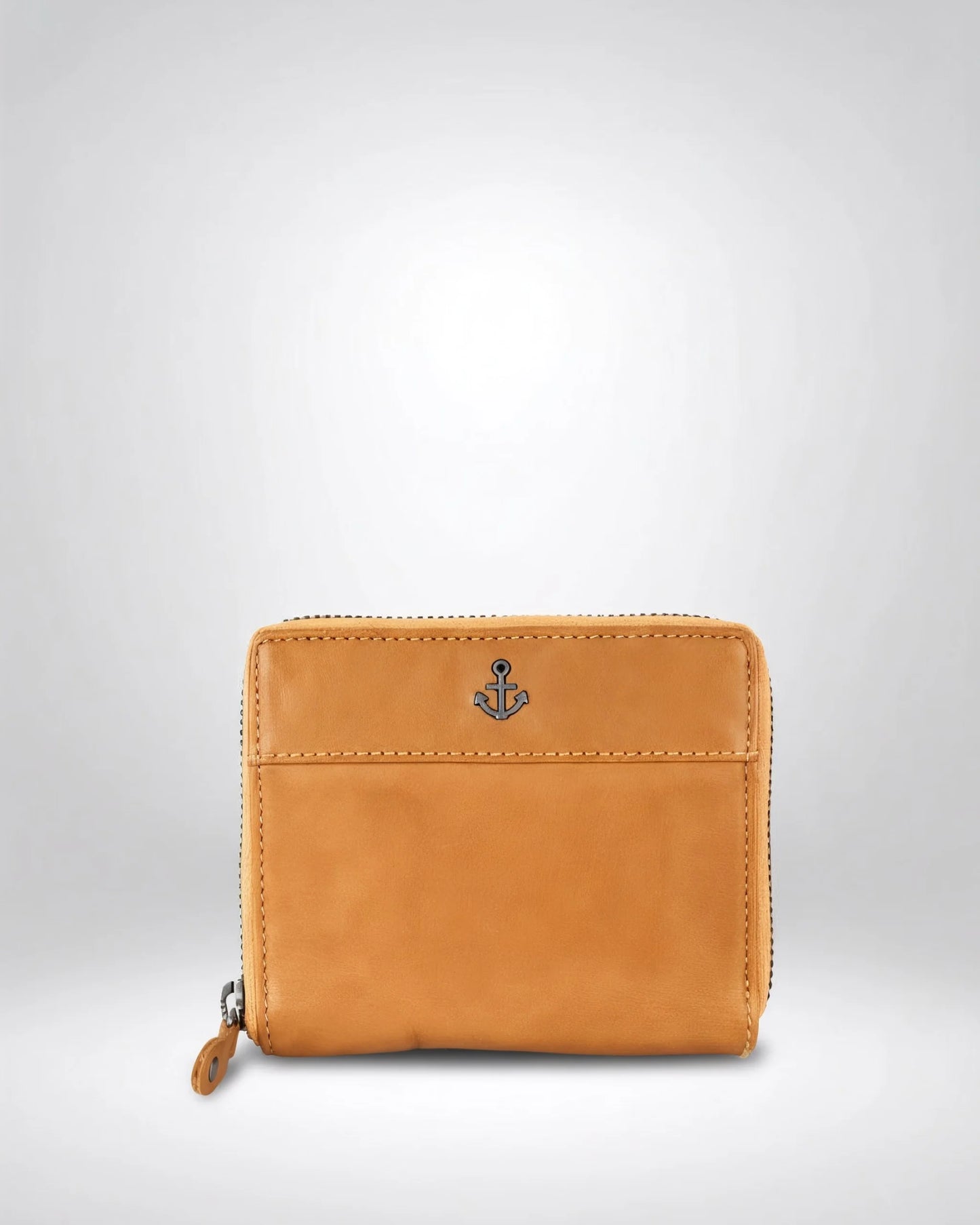 #farbe_mustard – Komet Geldbörse, Frontansicht
