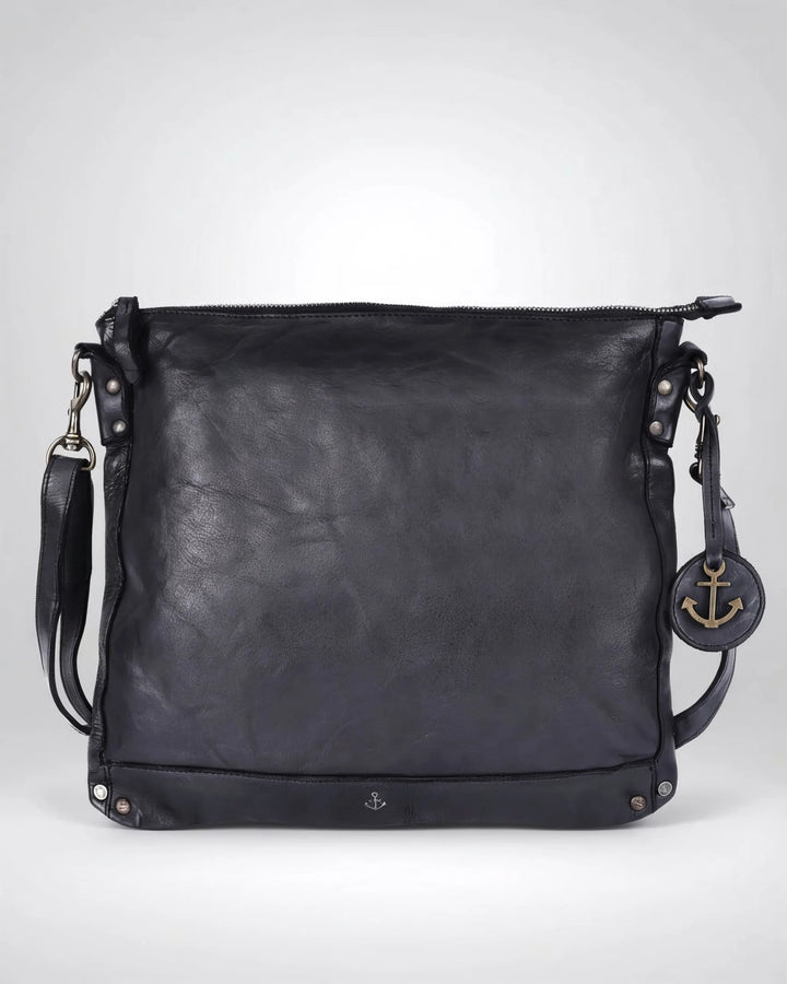 #farbe_ash – Harbour 2nd Vera 2 Ledertasche, Frontansicht
