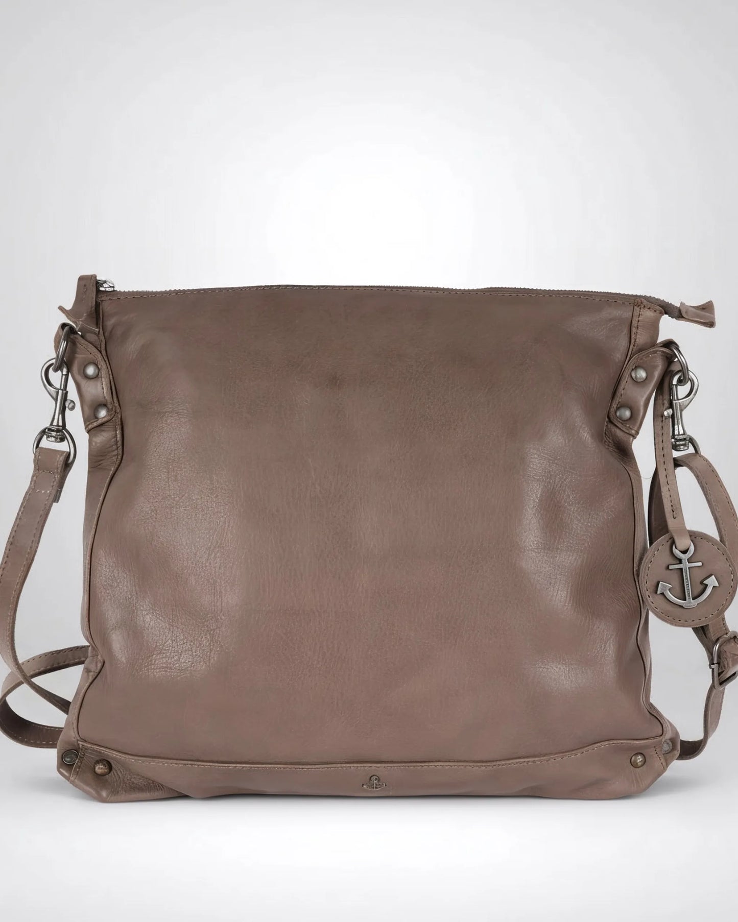 #farbe_dusty – Harbour 2nd Vera 2 Ledertasche, Frontansicht
