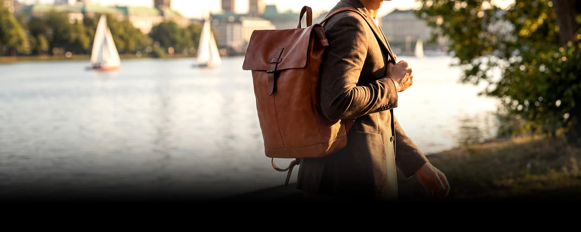 Herren Lederrucksäcke